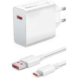 Büro Ev Ofis Telefonu Için 120W Turbo 1mt Usba To Usbc Kablolu Duvar Şarj Aleti - Renkli