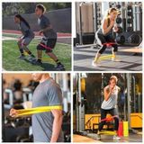 Büro Ev Ofis Yazlık Spor Egzersizi Için 5parça Crossfit Pilates Direnç Bant Seti - -