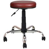 Bürocci 2999D0102 Bordo Metal Ayaklı Tabure