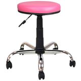 Bürocci 2999D0120 Pembe Metal Ayaklı Tabure