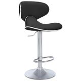 Bürocci 9549S0481 Siyah Modern Deri Metal Ayaklı Yüksek Tezgah Sandalyesi