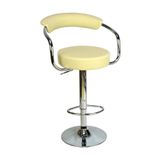 Bürocci Monica Bar Sandalyesi - Krem Deri - 9510q0115
