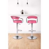 Bürocci Monica Bar Sandalyesi - Pembe Deri - 9510q0120