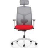 Bürosit M40 Başlıklı Telegray Gövde Çalışma Koltuğu (Kumaş) - Kırmızı