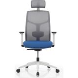 Bürosit M40 Başlıklı Telegray Gövde Çalışma Koltuğu (Kumaş) - Mavi