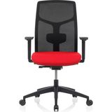 Bürosit M40 Siyah Gövde Çalışma Koltuğu (Kumaş) - Kırmızı