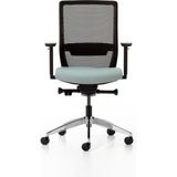 Bürotime Bold Çalışma Koltuğu, Krom Ayak, Siyah & Nehir