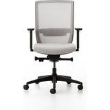 Bürotime Bold Çalışma Koltuğu, Plastik Ayak, Gri & Gri