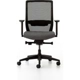 Bürotime Bold Çalışma Koltuğu, Plastik Ayak, Siyah & Grafit