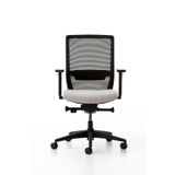 Bürotime Bold Çalışma Koltuğu, Plastik Ayak, Siyah & Gri