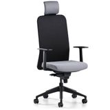 Bürotime Comfy Başlıklı Sabit Kol Plastik Ayak Siyah Antrasit Çalışma Koltuğu
