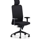 Bürotime Comfy Başlıklı Siyah Çalışma Koltuğu