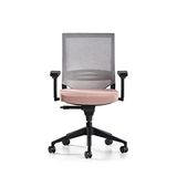 Bürotime Cozy Çalışma Koltuğu - 3D Kol - Plastik Ayak - Gri/somon