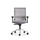 Bürotime Cozy Çalışma Koltuğu - Sabit Kol - Alüminyum Ayak - Gri/Antrasit