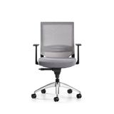 Bürotime Cozy Çalışma Koltuğu - Sabit T Kol - Alüminyum Ayak - Antrasit/gri