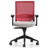 Bürotime Cozy Kırmızı Açık Gri Çalışma Koltuğu