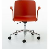 Bürotime Fast Çalışma Sandalyesi, Sabit Kol, Krom Ayak & Kiremit