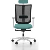 Bürotime Move Yönetici Koltuğu, Plastik Ayak, Siyah & Mint Yeşili - Yeşil - Siyah