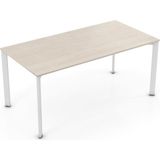Bürotime Puzzle Çalışma Masası Akasya - Beyaz Ayak 140 cm