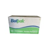 BURPAK Burpak Tahta Ahşap Bambu Çay Kahve Karıştırıcı Çubuk Kaşık - 11 Cm. - 400 Adetlik 25 Paket Kahverengi