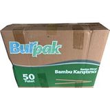 Burpak Tahta Ahşap Bambu Çay Kahve Karıştırıcı Çubuk Kaşık - 11 Cm. - 400 Adetlik 50 Paket - Koli Kahverengi
