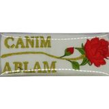 Bursa Hatırası Özpak Canım Ablam Hediyelik Havlu - 50 x 80 cm - Beyaz