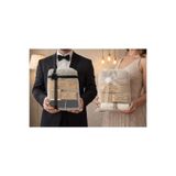 Bursa Home Kişiselleştirilebilir Gelin & Damat Hamam Seti – Peştemal, Kese, Sabun ve Topuk Taşı
