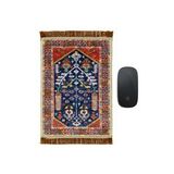 Bursa İpek Bordo Dekoratif Küçük Halı Mousepad