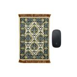 Bursa İpek Hardal Dekoratif Küçük Halı Mousepad