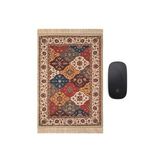 Bursa İpek Kahverengi Dekoratif Küçük Halı Mousepad