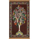 Bursa İpek Kahverengi Kadife Halı Seccade - 65 x 115 cm