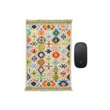 Bursa İpek Krem Dekoratif Küçük Halı Mousepad