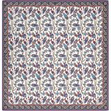 Bursa İpek Siyah Anadolu Desen Soft Eşarp - 90 x 90 cm
