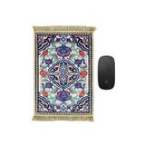 Bursa İpek Siyah Dekoratif Küçük Halı Mousepad
