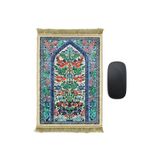 BURSA İPEQ Beyaz Dekoratif Küçük Halı Mousepad