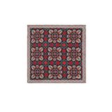 BURSA İPEQ Lacivert Gold Motif Desen Mendil