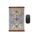 BURSA İPEQ Lila Dekoratif Küçük Halı Mousepad
