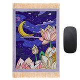 BURSA İPEQ Saks Gece Dekoratif Küçük Halı Mousepad