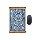 BURSA İPEQ Turkuaz Dekoratif Küçük Halı Mousepad