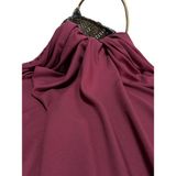 Bursa Kumaştan EN150 x 100 Pamuk Viskon Kumaş Elbiselik, Şalvarlık, Eteklik, Bluz ve Gömleklik Dökümlü - 141 Bordo - 1 m - 150 cm