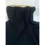 Bursa Kumaştan EN150 X100 Pamuk Viskon Kumaş Elbiselik, Şalvarlık, Eteklik, Bluz ve Gömleklik Dökümlü - 1 m - 01-Siyah - 1,5 m