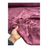 BURSA KUMAŞTAN Jakarl ı İpek Cupro Kumaş, Çiçek Desen, 120cm En, Dökümlü Yapı, Elbise Gömlek Kimono için