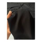 BURSA KUMAŞTAN Krep Kumaş Siyah Düz Elbise, Etek, Ferace, Tunik, Pardösü, Pantolon, Yelek, Ceket için 150 cm En