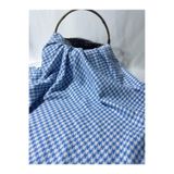 BURSA KUMAŞTAN Şanel Kazayağı Desenli Kumaş Mavi 150x100 cm Ceket, Etek, Kaban, Trençkot, Pelerin, Elbise ve Pantolon için