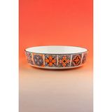 Bursa Porselen Dekor Orange Tile Porselen Salata Kasesi - Beyaz