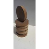 Bursa Site Mobilya 8'li Ahşap 10 cm çapında Tekerlek Oyuncak Ahşap Yuvarlak Cnc Kesim