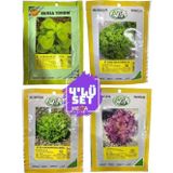 Bursa Tohum 4'Lü Tohum Seti ( Semizotu-Kışlık Kıvırcık-Arapsaçı Marul -Kırmızı Marul ) 10 Gr Paketler