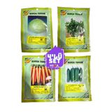 Bursa Tohumculuk 4'Lü Bursa Tohum Seti ( Beyaz Lahana-İri Maydanoz-Nantes İri Havuç-Bursaalpa Hıyar) 10 Gr Paketler