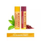 Burt's Bees Beeswax Dudak Bakım Kremi 4.25 gr + Nar Aromalı Dudak Bakım Kremi 4.25 gr
