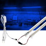 Burul 1 Metre Şeffaf Led Şerit 220V Aydınlatma, Fişli ve Butonlu, Eklenebilir, Çubuk Bar Led, Mutfak Tezgah Led Işık, Dolap ve Masa Ledleri, TV Arkası Led, Yüksek Lümen, 2/3/4/5/6 Adet Set (6, Mavi)